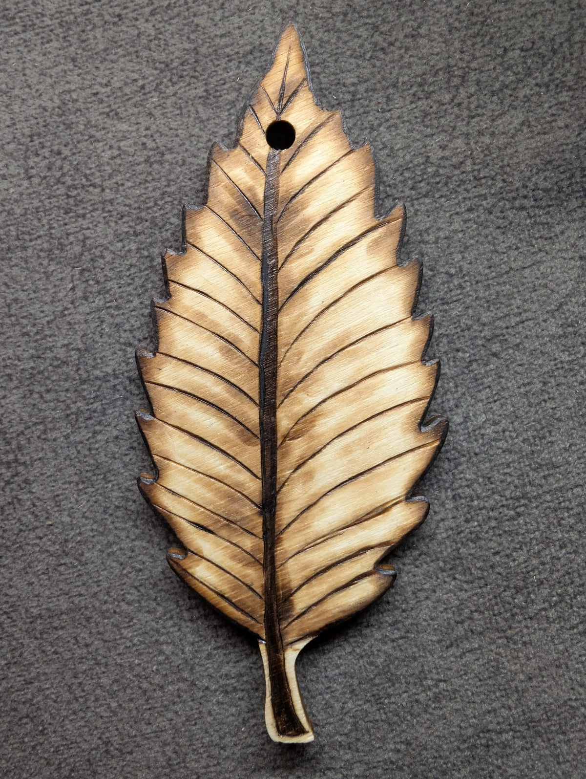 Wooden Beech Leaf Hanging Decoration