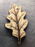 Wooden Oak Leaf Hanging Decoration