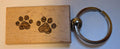 Hand Burned Wooden Keyring – Animal Lover Gift, Pyrography Art Accessory