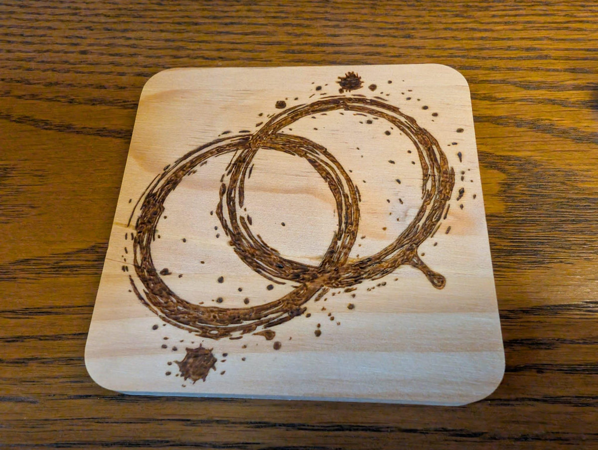 Hand Burned Mug Ring Design
