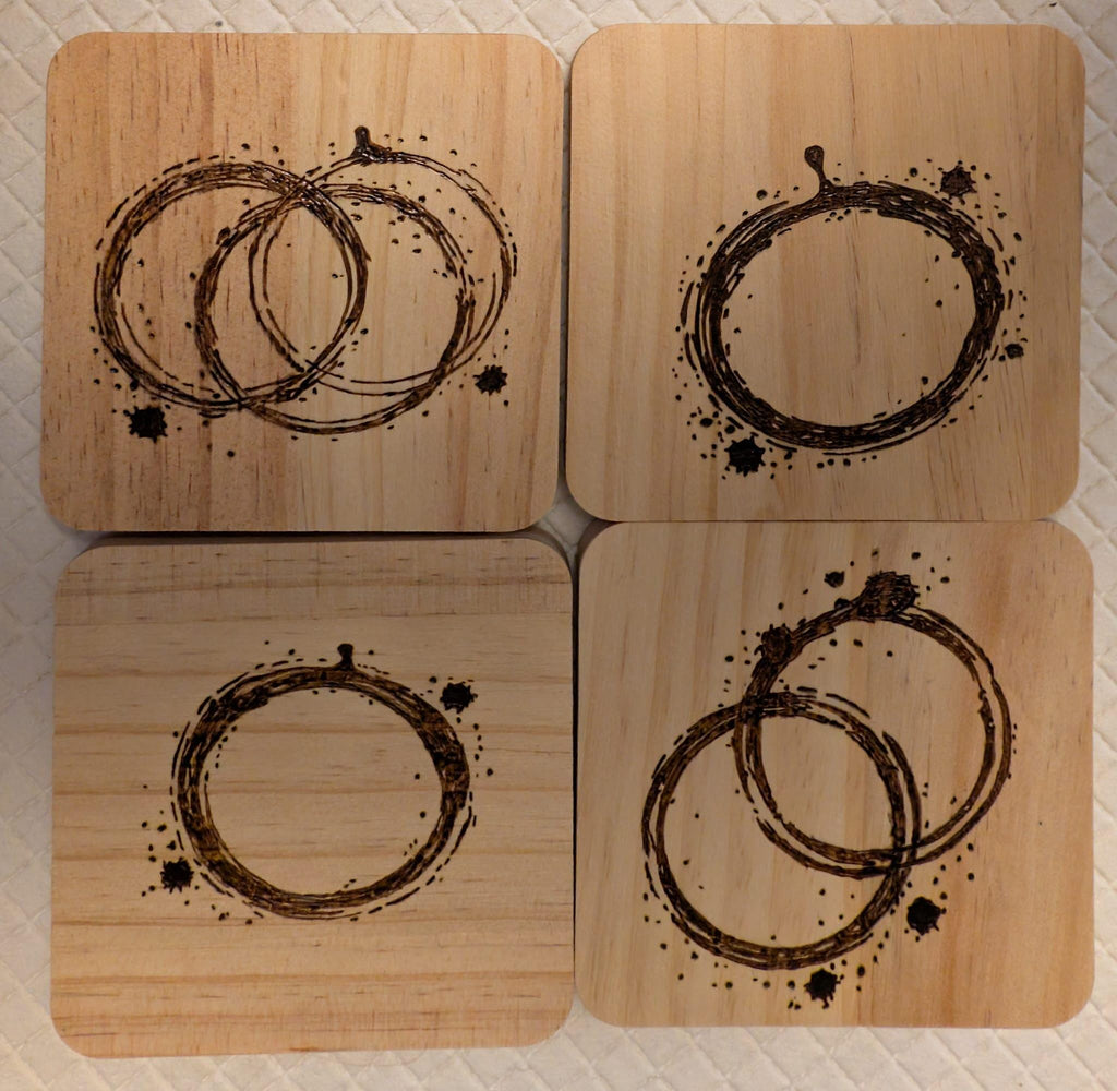 Hand Burned Mug Ring Design