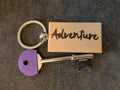 Hand Burned Positive Word Wooden Keyring