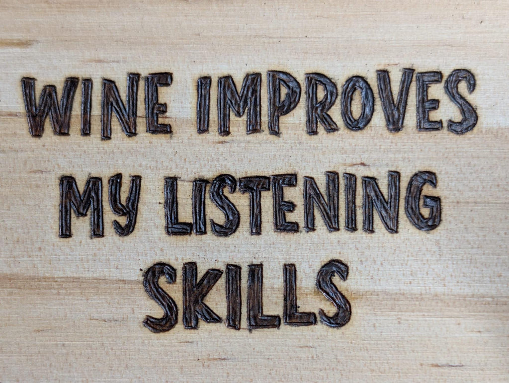 Funny Wood Coasters | Hand Pyrography Drink Coasters | Coffee Wine Quotes Home Decor