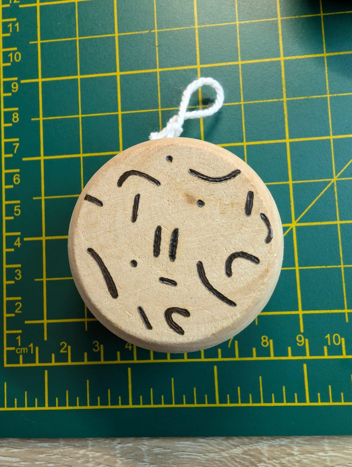 Hand Burned Wooden Yo-Yo