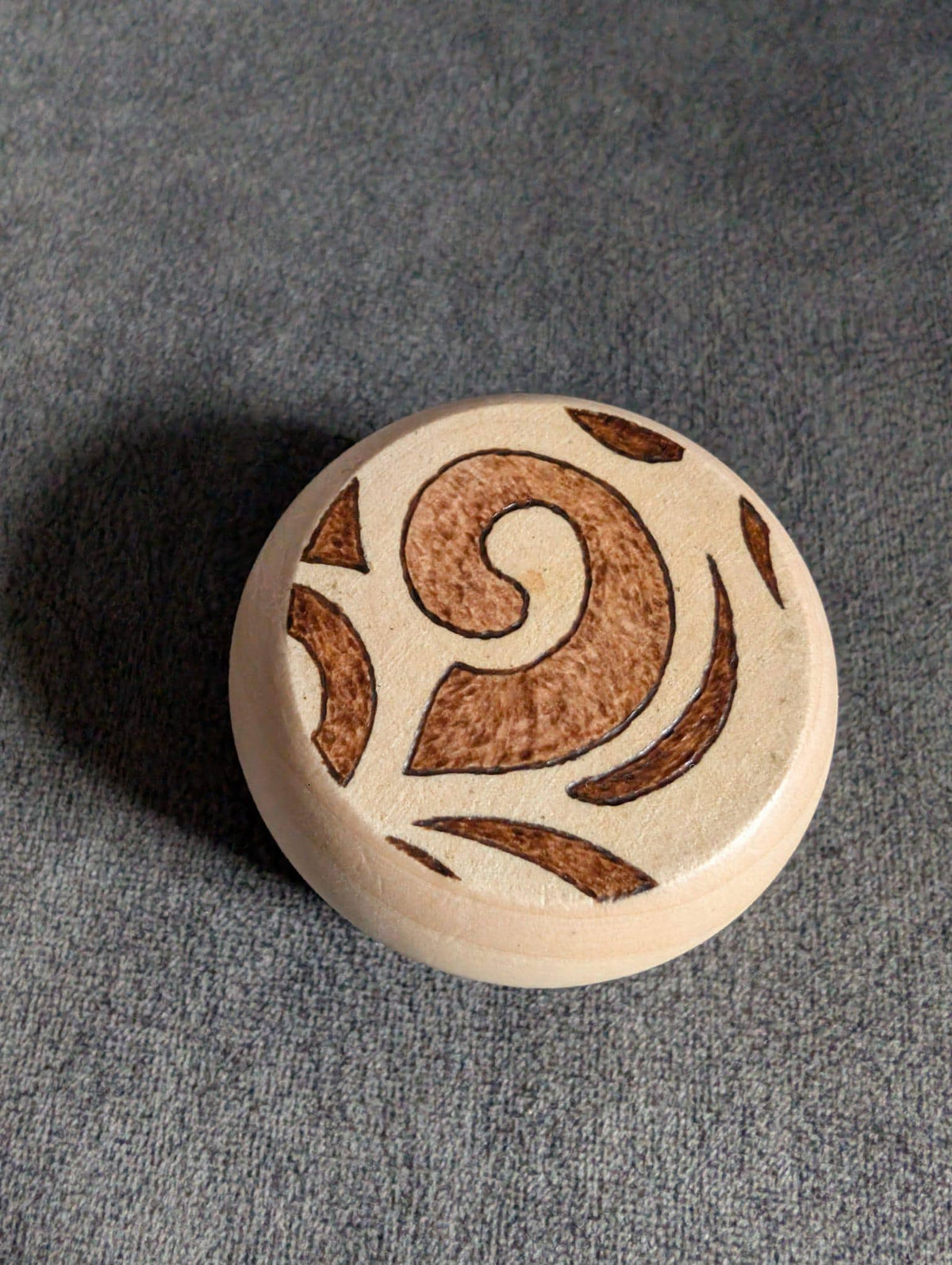 Hand Burned Wooden Yo-Yo