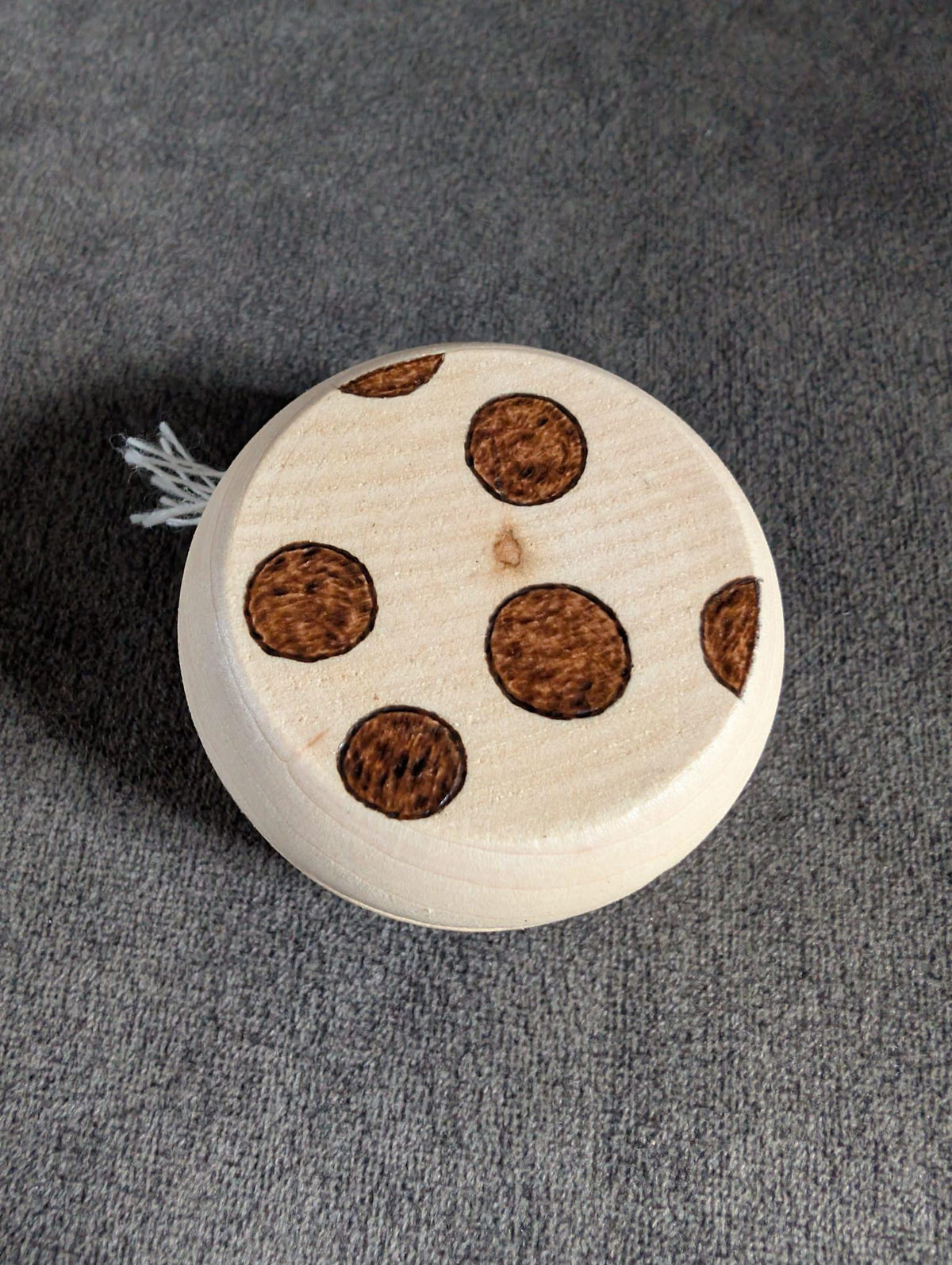 Hand Burned Wooden Yo-Yo