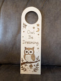 Hand Burned Wooden Door Hanger - Funny, Nursery & Pet Door Sign - Personalisable
