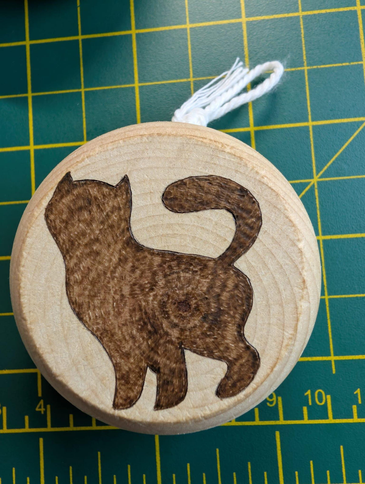 Hand Burned Wooden Yo-Yo