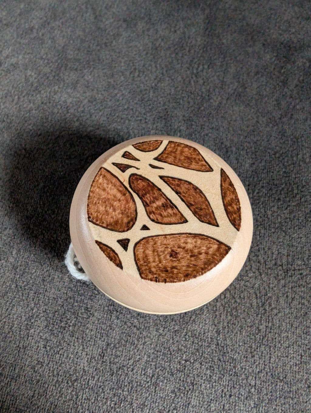 Hand Burned Wooden Yo-Yo